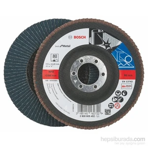 - Flap Zımpara Diski - 115 Mm, 22,23 Mm, 80 Kum