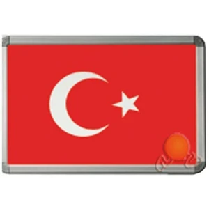 20x30 Türk Bayrağı Alüminyum Çerçeveli INT-900