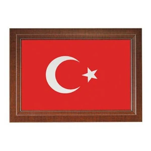 Türk Bayrağı 20 x 30 Lamine Çerçeve