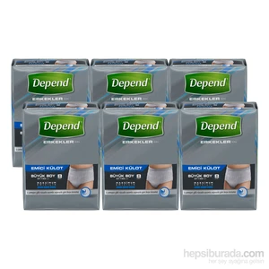 Emici Külot Erkek Büyük (8'li) 6'lı Fırsat Paketi