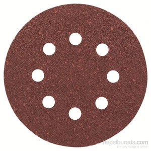 - Eksantirik Zımpara Kağıdı 5'Li, 125 Mm 40 Kum 8 Delik