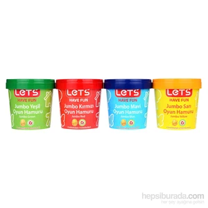 Lets Oyun Hamuru 4 Renk Jumbo L8360