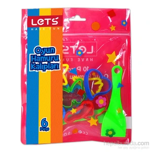 Lets Oyun Hamuru Kalıbı   6 Parça L8418