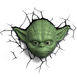 3D Light Fx Star Wars Yoda Head Duvar Lambası