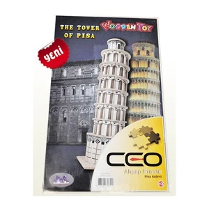 3D Ahşap Puzzle Pisa Kulesi Ceo-Ap0005