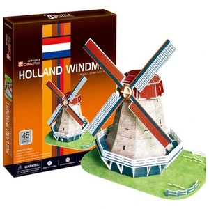 Cubic Fun Puzzle Holland Windmill (3 Boyutlu)