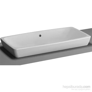 Metropole 5669B003-0016 Dikdörtgen Çanak Lavabo, 80 cm, Beyaz