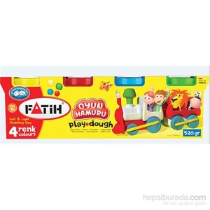 4 Renk Oyun Hamuru (4*130=520gr)