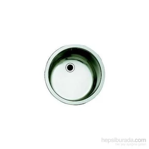 Round Evye, 1 Göz, Tezgah Üstü, Çelik