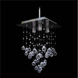 30luk Kare Kristal Avize