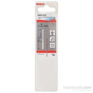 - Metal Matkap Ucu Hss-Tin, Dın 338 - 1 X 12 X 34 Mm