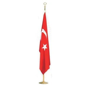 Us Pirinç Makam Bayrak Direği