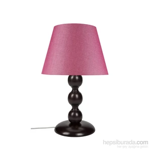 Küçük Boncuk Abajur Venge Ayak/Pembe Şapka