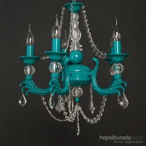 Eleganza 5'Li Turkuaz  Avize