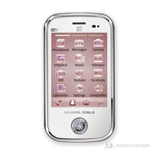 General Mobile DST Diamond Touch ( Zirkon Zirconia Taşlı Yüzük Hediye ) Beyaz