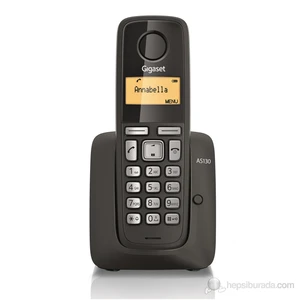 AS130 Dect Telefon Siyah