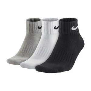 Çorap Value Cotton Quarter Sx4926-901 Siyah Beyaz Gri 3'lü Paket Unisex Konforlu Tasarım