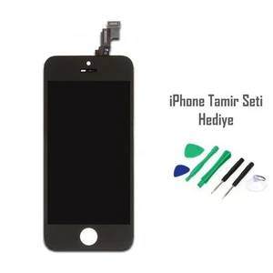 iPhone 5s Siyah Ekran Lcd Tamir Seti Hediyeli