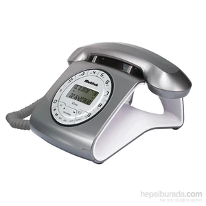 RETRO CID Masa Telefonu - Gri