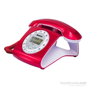 RETRO CID Masa Telefonu - Kırmızı