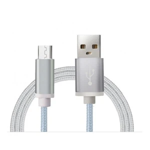 Micro Usb Örgü Kablo 1.5Mt. Gümüş
