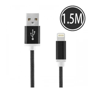 Lightning Usb Örgü Kablo 1.5Mt. Siyah