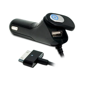 Dca136 iPhone Araç Şarjı + Usb Port Siyah