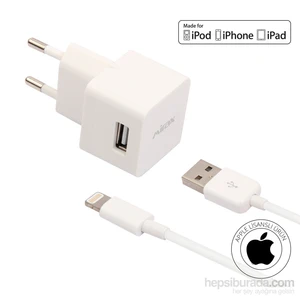 iPhone Uyumlu 6/6Plus/5/5S/5C/iPad/iPod Şarj Cihazı (Apple Lisanslı) - mirax SWT-5210