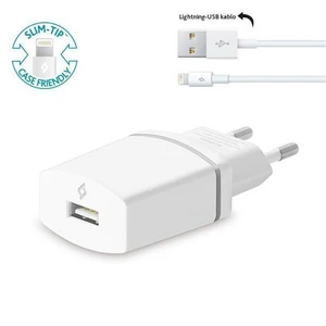 Compact Seyahat Şarj Cihazı Lightning Kablolu 1000Ma Beyaz – 2Scc2001b