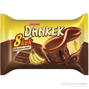 Dankek 8 Kek Çikolatalı Muzlu 45 gr x 24 Adet  (1 koli)