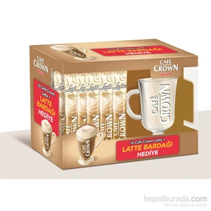 Ülker Cafe Crown Latte Bardak Hediyeli 16x17 gr
