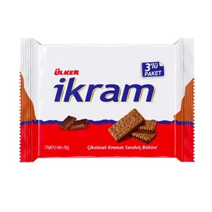 İkram Kremalı Çikolatalı Bisküvi 3x92 gr