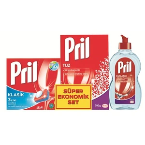 Bulaşık 15 Tablet + 700 Gr Tuz + 444Ml Set