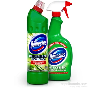 Konsantre Çamaşır Suyu Dağ Esintisi 810 gr + Sprey 750 ML Set kk