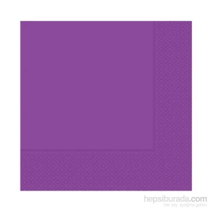 KullanAtMarket  Mor Kağıt Peçete 20 Adet