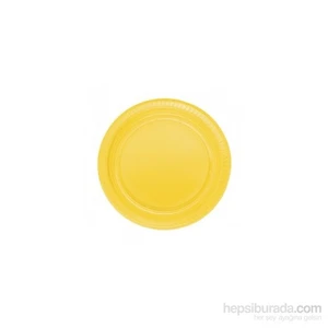 KullanAtMarket Sarı Plastik Tabak 25 Adet