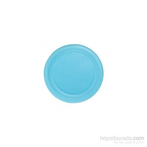 Plastik Tabak Açık Mavi 22cm 25li