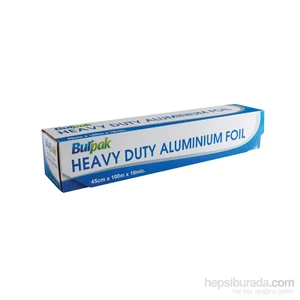 Heavy Duty Alüminyum Folyo 45cm x 100 m 17,5mic 1 Adet