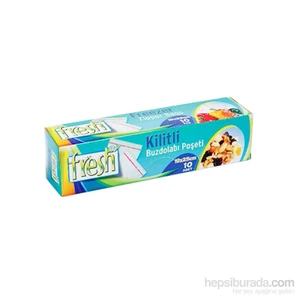 Fresh-Up Orta Boy Kilitli Buzdolabı Poşeti 19x25cm 10'lu