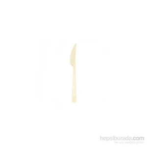 Plastik Bıçak Krem 25li