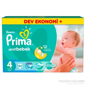 Bebek Bezi Yeni Bebek Dev Ekonomi Plus 4 Beden 82 Adet