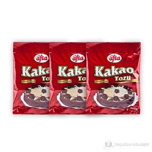 "Afia Kakao Tozu 100 gr*3 Adet  "