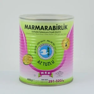 Marmara Birlik Siyaz Zeytin Az Tuzlu 400 Gr