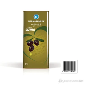 Naturel Sızma Zeytinyağı 3 L Teneke