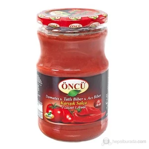 Üçü Bir Arada Salçası Cam Kavanoz 700 gr kk