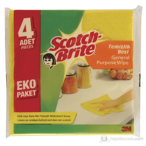 Scotch Brite Temizlik Bezi 4 'lü ( Temizlik Bezi 3 'lü Yerine ) kk