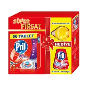 Hepsi Bir Arada 56 Tablet + Makine Temizleyici + Makine Deodorantı