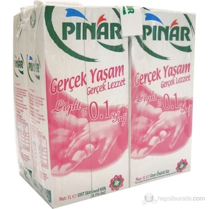Süt Light (0.1 Yağ) 4 'lü 1000 ml