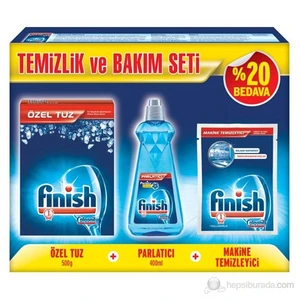 Temizlik ve Bakım Seti (3 'lü) Ürün İçeriği: 500 gr Tuz + 400 ml Parlatıcı + 50 gr Makine Temizl