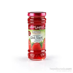 Şeker İlavesiz Çilek Reçeli 270 Gr
